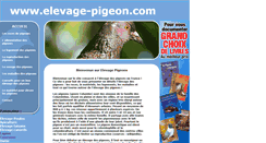 Desktop Screenshot of elevage-pigeons.com